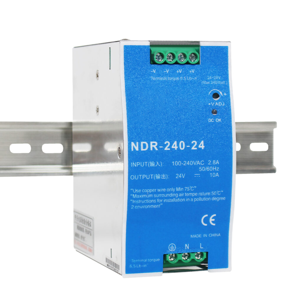 Metal Case Din Rail NDR-240W power supply-5
