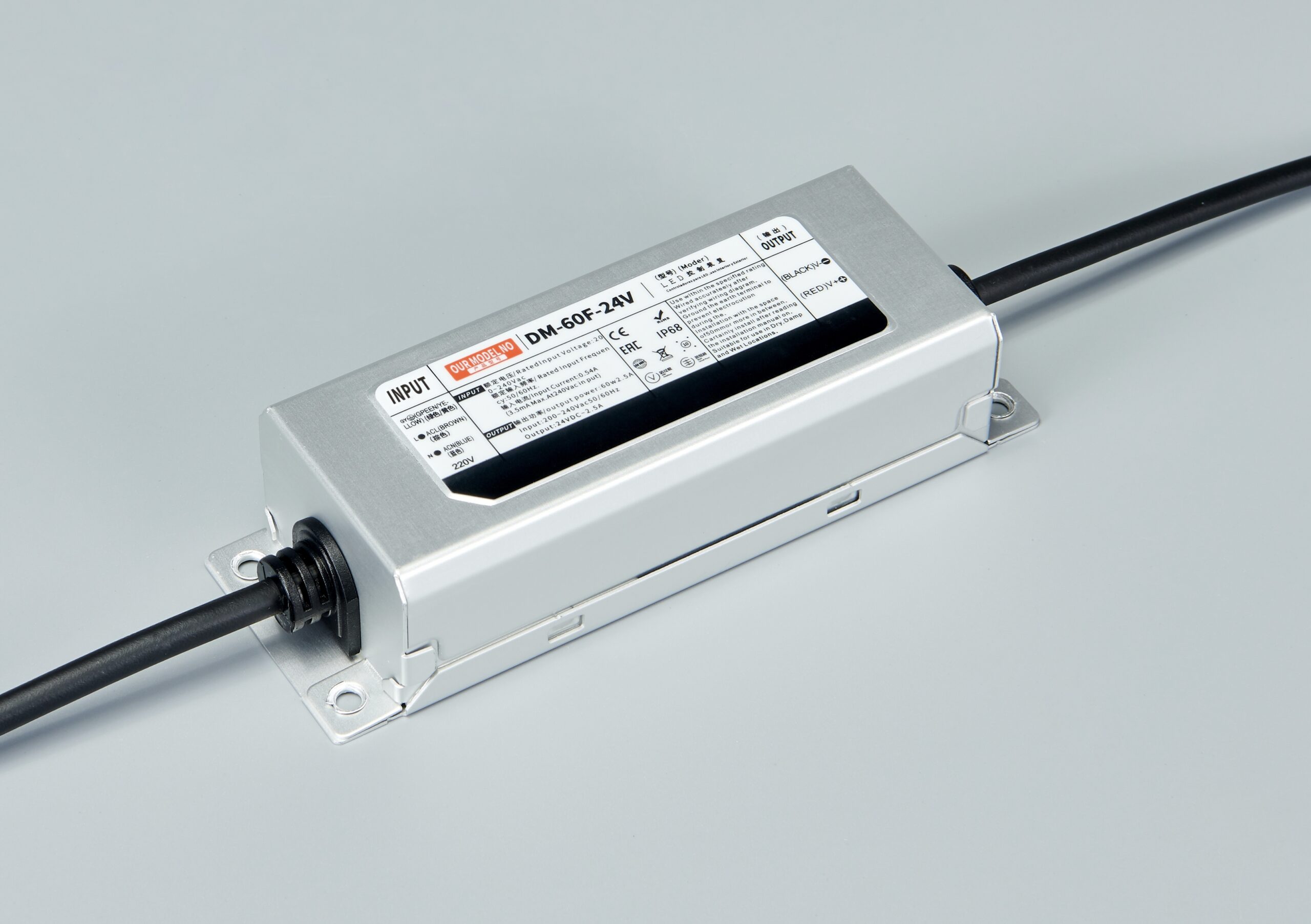 Waterproof IP67 LPV-60W outdoor power supply