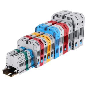 Hot Sale Grey Phoenix Connters Screwed Type MRK DIN Rail Terminal Blocks Straight-Through Terminal Blocks Copper Terminal