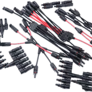 Solar Panel Cable Y Connector 3 to 1 Solar Panel Plug Solar Branch Adapter Photovoltaic Connectors Panel Cables Distributor 30A