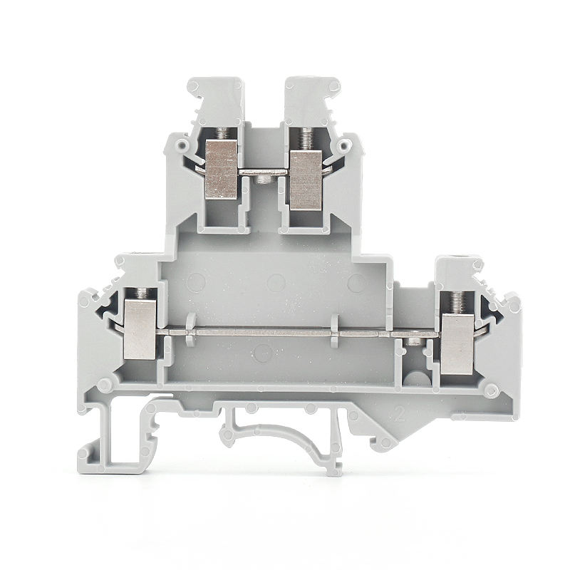 UKKB5 Two Layer DIN Rail Terminal Block Two in Two Out Double Level - Image 2