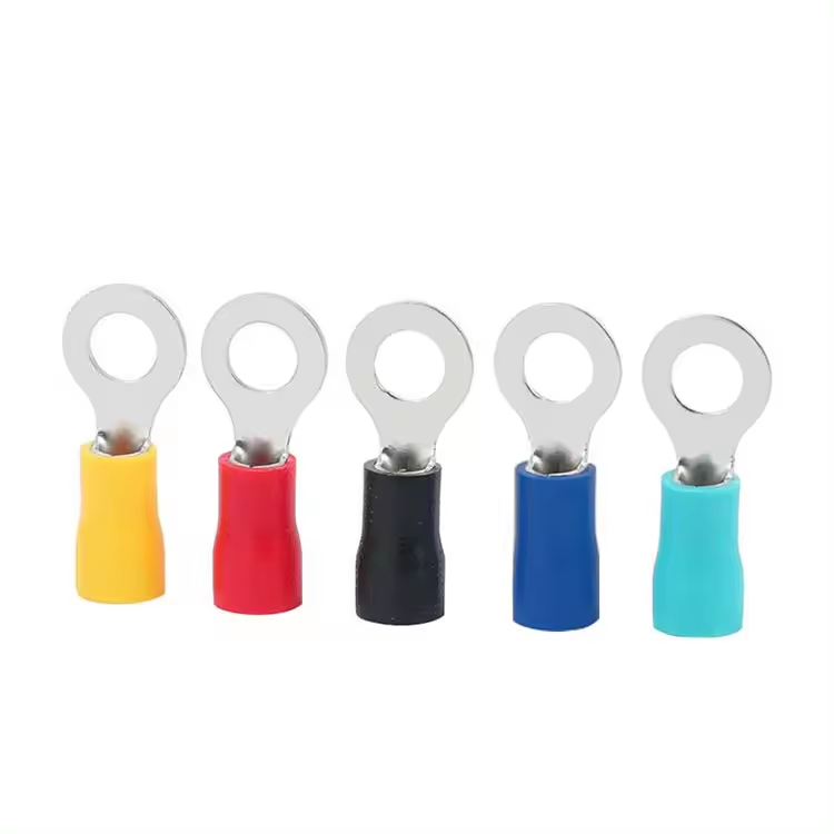 Rv1.25-3 Copper Brass Ring Tongue Conduit Compression Rope End Shovel Insulating Terminal Connecting Ring
