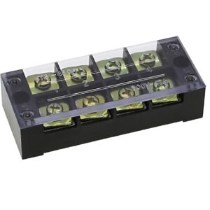TB-4504 Brass 25A Tb Series Threaded Industrial 10-Pole Insulated Anti-Electric Shock Terminal Block