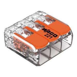 WAGO 221 Lever Connectors — Wire Connectors — Push-in Wire Connectors