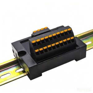 Industrial DIN-Rail Terminal Block – Multi-Input/Output Quick Connector (300V, 10A) for Rapid Wiring