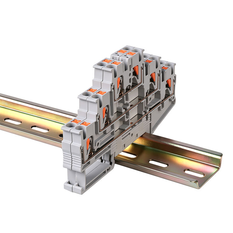 PT2.5-3L Three-level Push-in DIN Rail Terminal Block - Image 5