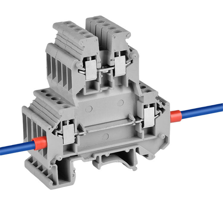 UK3N Terminal Block – Phoenix-style Push-in DIN Rail Terminal Block